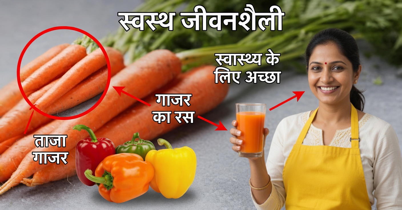 शिमला मिर्च और गाजर का जूस: फायदे और सेहतमंद रेसिपी
