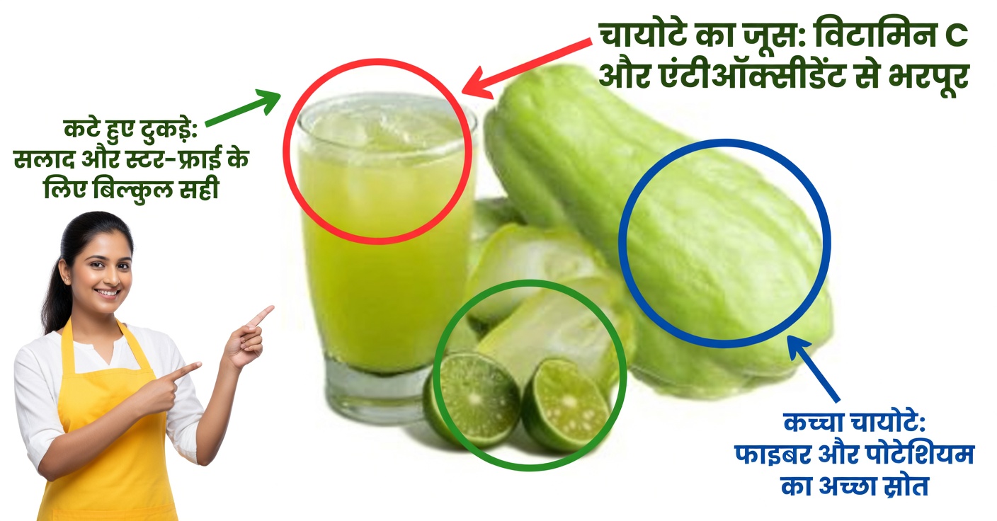 सेहत के लिए चायोटे: रक्त संचार, एनीमिया और जोड़ों का दर्द