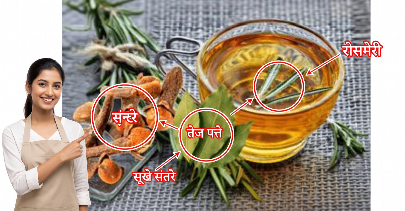 घुटनों के दर्द के लिए तेजपत्ता और रोज़मेरी का काढ़ा