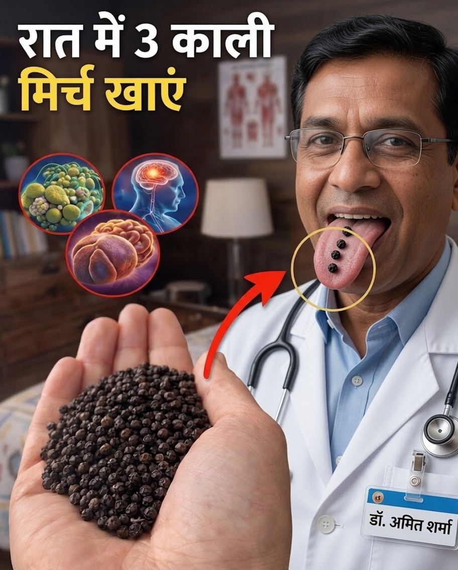 क्या आपने कभी सोने से पहले काली मिर्च के 3 दाने चबाने पर क्या होता है, यह सोचा है?