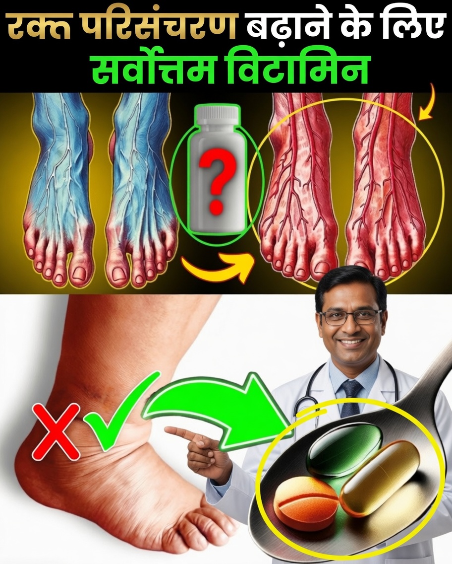 50 के बाद रक्त संचार बढ़ाने के लिए जरूरी प्राकृतिक विटामिन