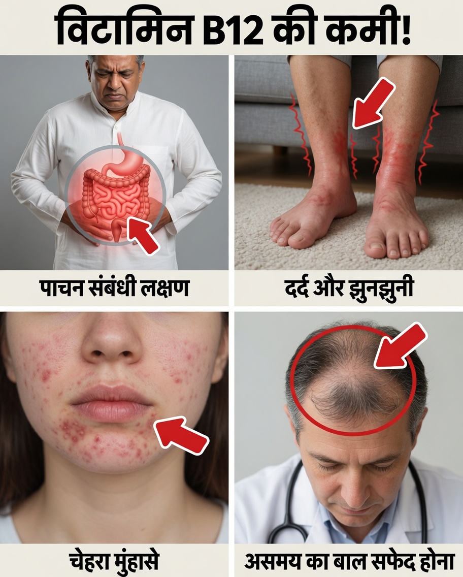8 संकेत कि आपका शरीर अधिक विटामिन B12 की मांग कर रहा है – इन चेतावनियों को नज़रअंदाज़ न करें