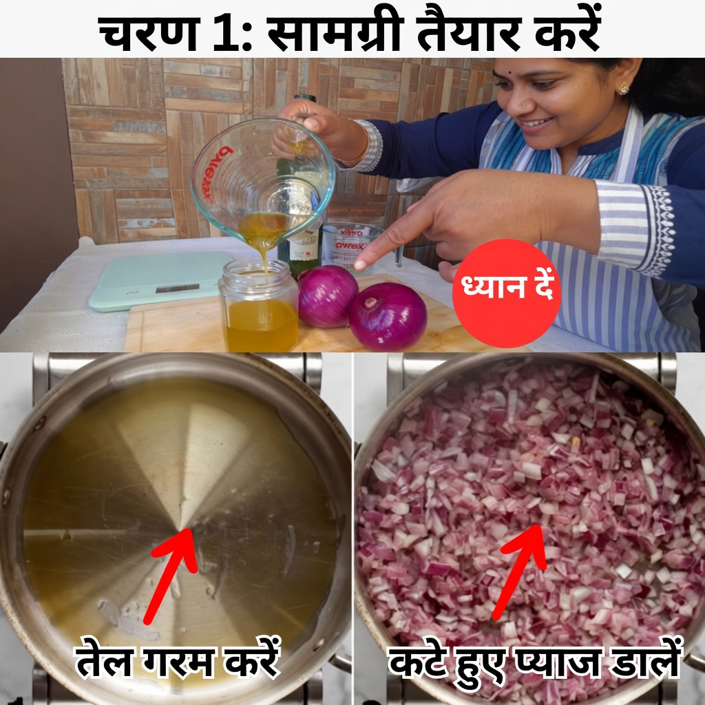 लाल प्याज़ और नारियल का रहस्य: घने बाल उगाएँ और बालों का पतला होना रोकें