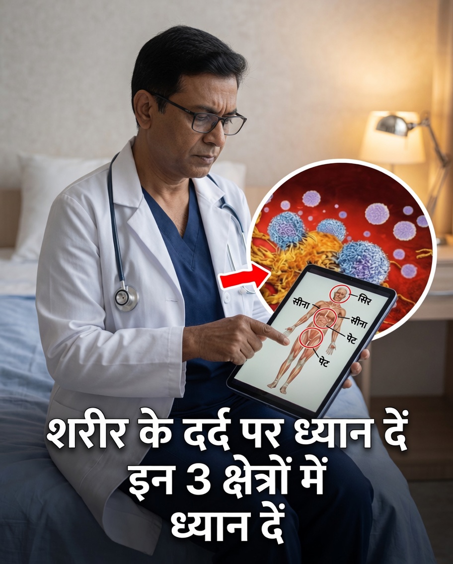 Atenção: शरीर के इन 3 हिस्सों में दर्द कुछ महत्वपूर्ण बताने की कोशिश कर सकता है – इसे नज़रअंदाज़ न करें