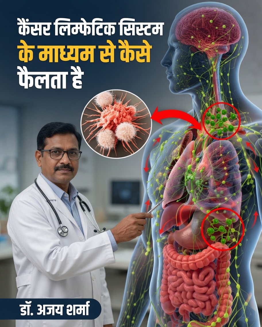 कैंसर की प्रगति में लसीका तंत्र की क्या भूमिका है?