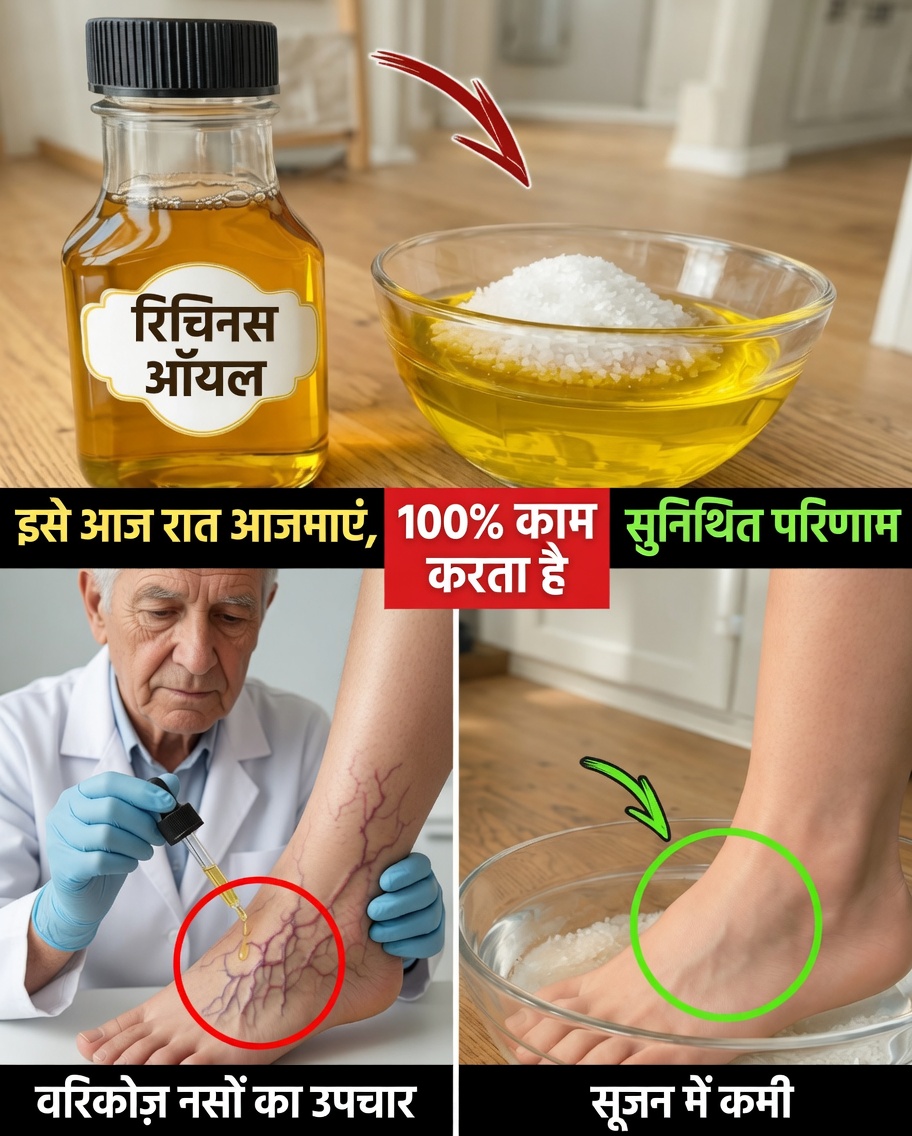 65 से अधिक उम्र की महिलाएँ: अरंडी के तेल और एप्सम नमक के साथ 10 दिनों का फ़ुट सोक जो आपके महसूस करने के तरीके को बदल सकता है