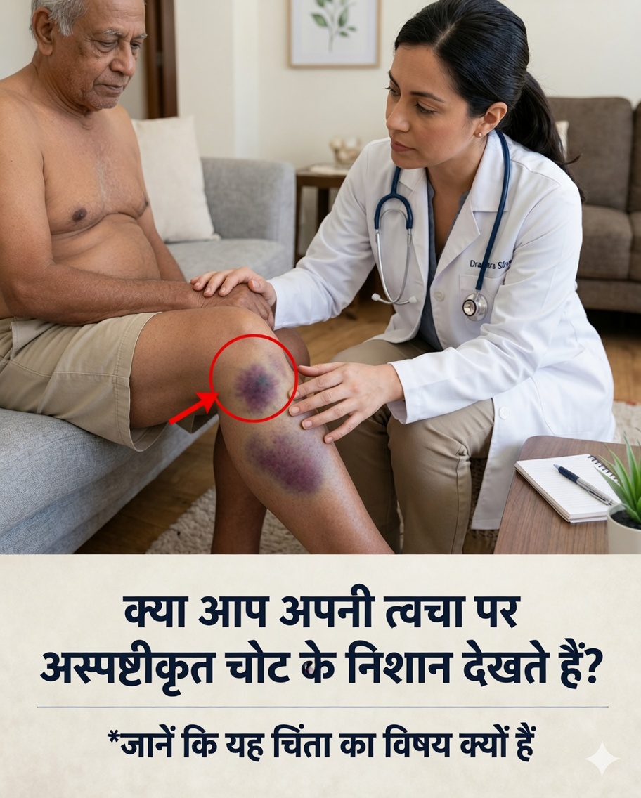 त्वचा पर बैंगनी धब्बों को नज़रअंदाज़ क्यों नहीं करना चाहिए: कारण, संकेत और कब मदद लें