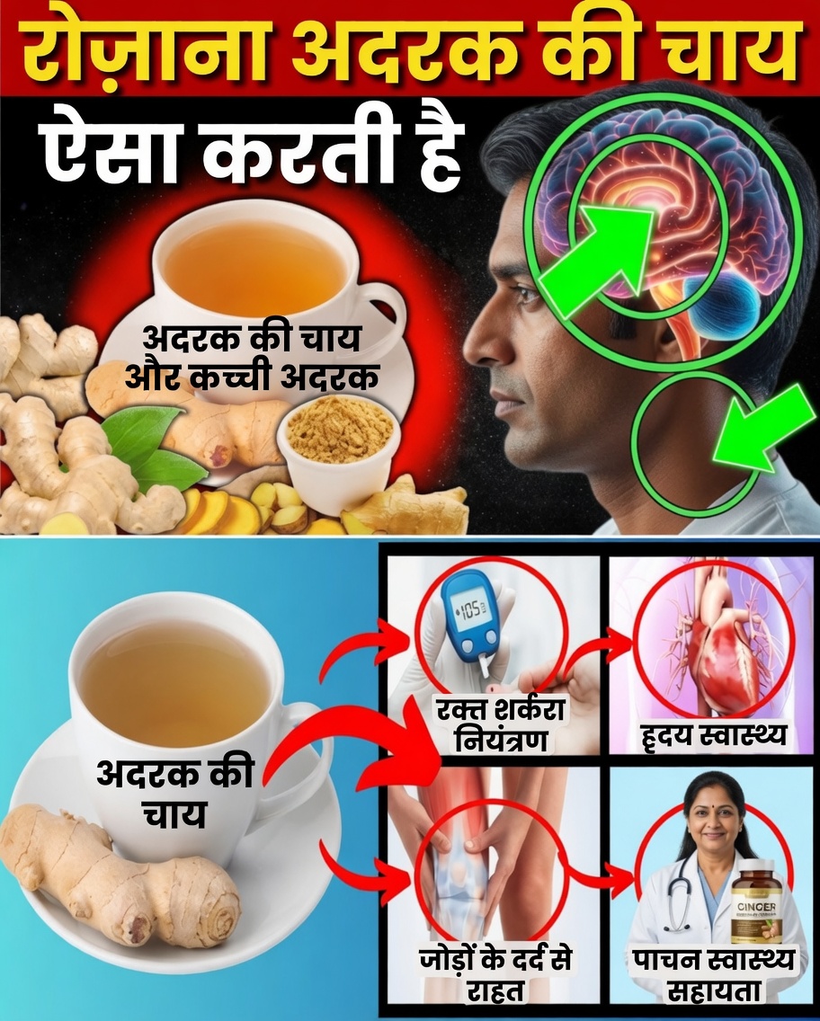 50 के बाद रोज़ाना अदरक की चाय पीने के 10 शक्तिशाली कारण (और इसे सही तरीके से कैसे इस्तेमाल करें)
