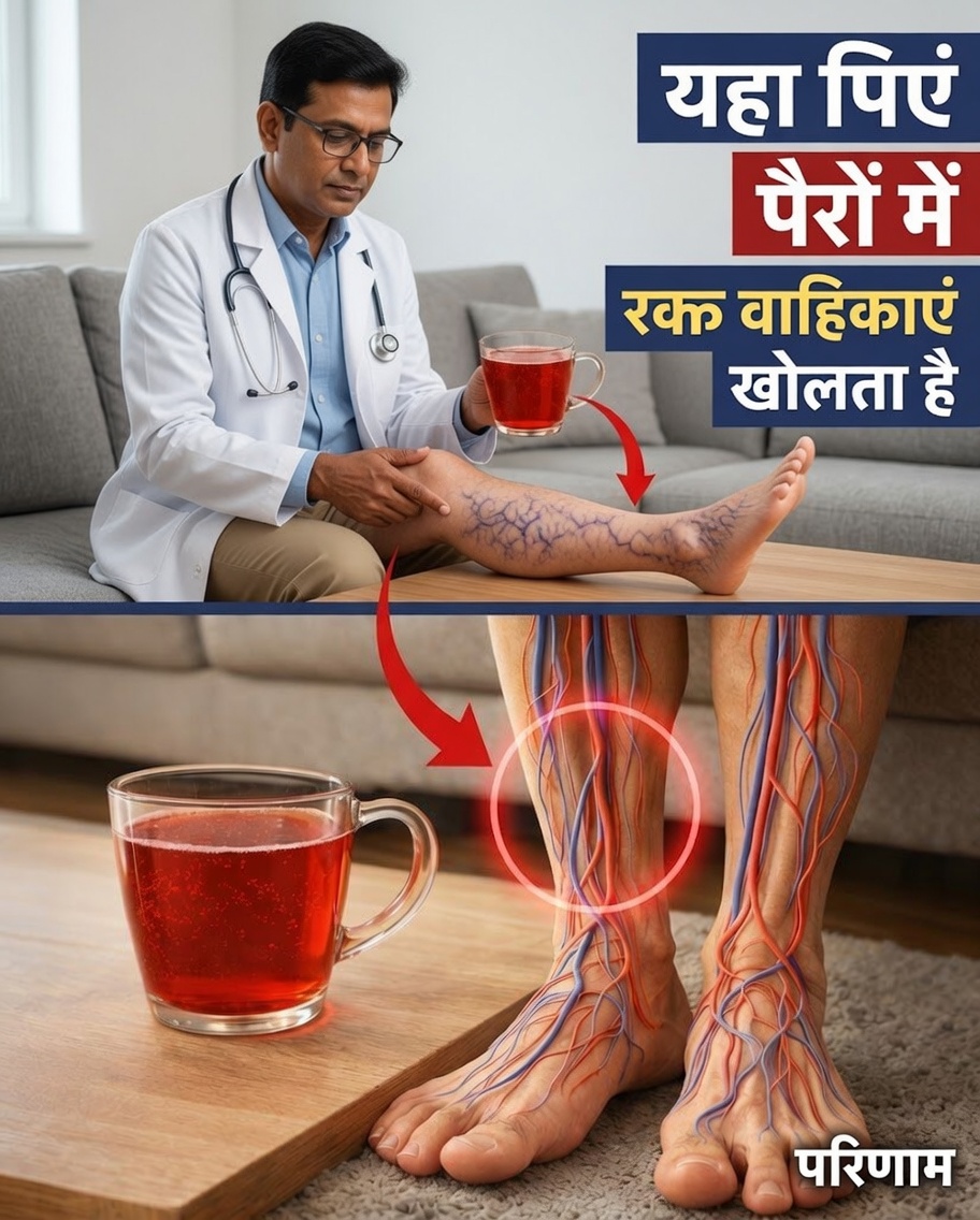 60 से ज़्यादा? पैरों में रक्त संचार तेज़ी से बेहतर करने के लिए यह पिएँ