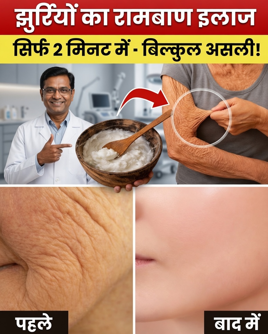 झुर्रियों के खिलाफ 2 मिनट का प्राकृतिक उपाय जानिए, जो बुज़ुर्गों को मंत्रमुग्ध कर रहा है – महंगी क्रीमों के बिना!