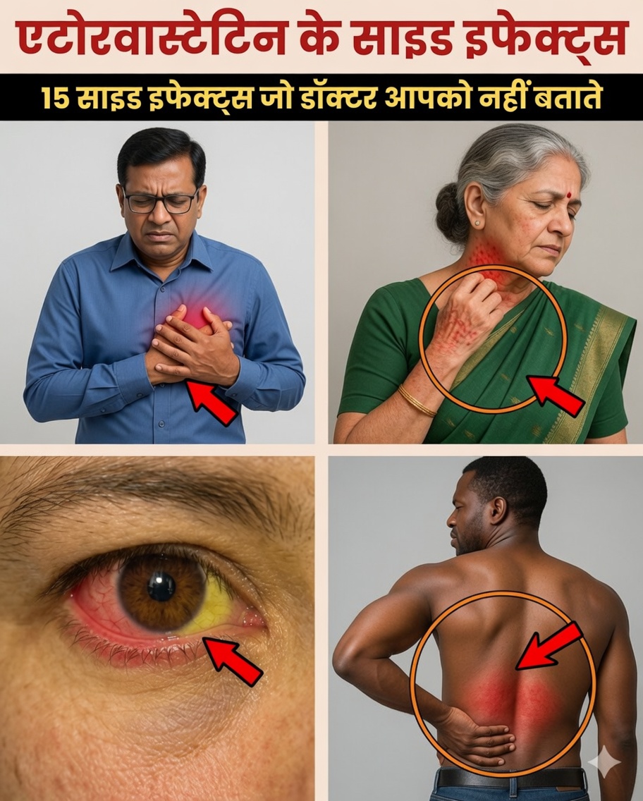 एटोरवास्टेटिन के 15 छिपे हुए दुष्प्रभाव, जिन्हें आपका डॉक्टर शायद समझाने का समय न पा सके (लेकिन अगली पर्ची से पहले आपको जानना ज़रूरी है)