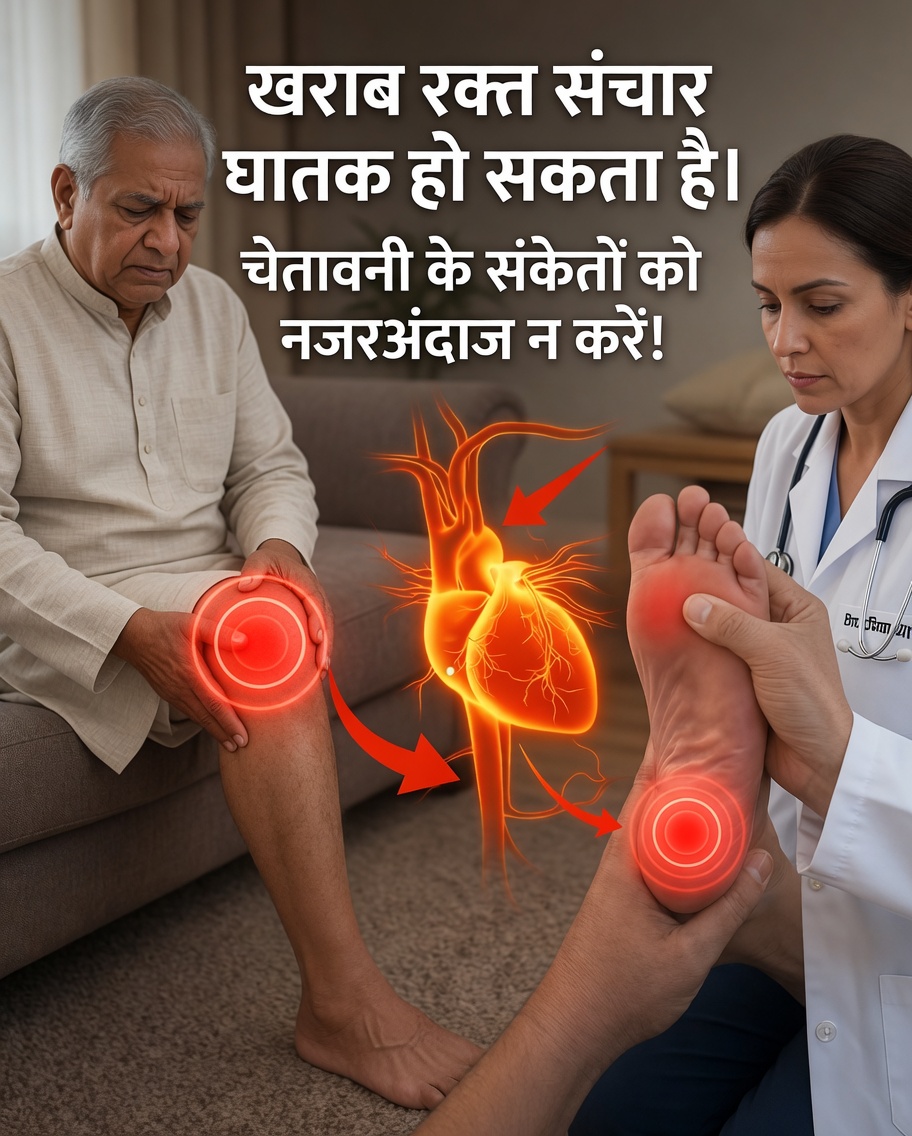 लगातार झनझनाहट, ठंडे पैर और पिंडलियों में दर्द… क्या यह सिर्फ़ थकान है या रक्तसंचार की समस्या का संकेत?