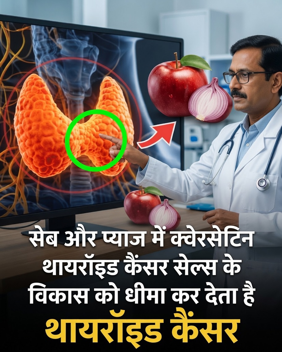 सेब और प्याज़ जैसे रोज़मर्रा के खाद्य पदार्थ थायरॉयड कैंसर अनुसंधान के लिए नए संकेत कैसे दे सकते हैं?