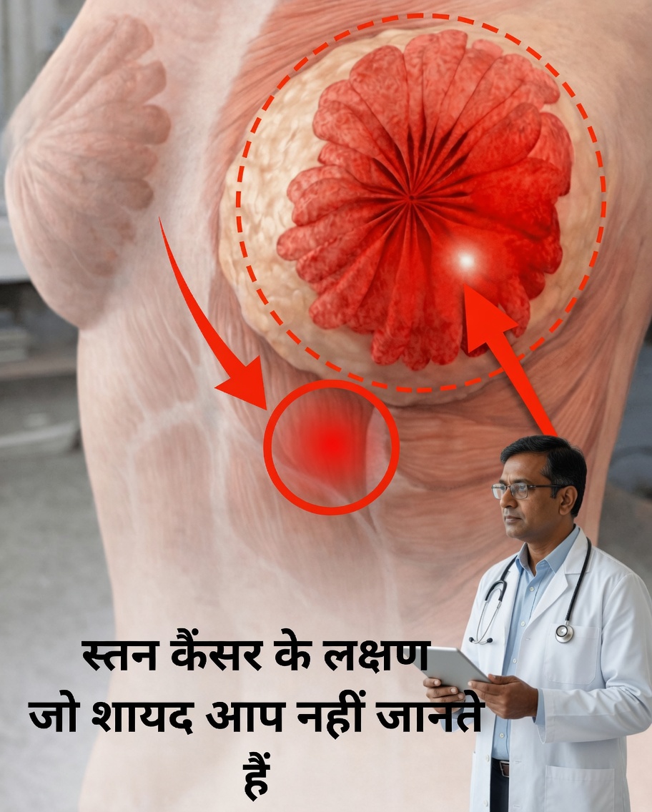 स्तन कैंसर के सबसे चौंकाने वाले लक्षण जिन्हें आप नज़रअंदाज़ कर रहे हो सकते हैं (गांठ के अलावा)