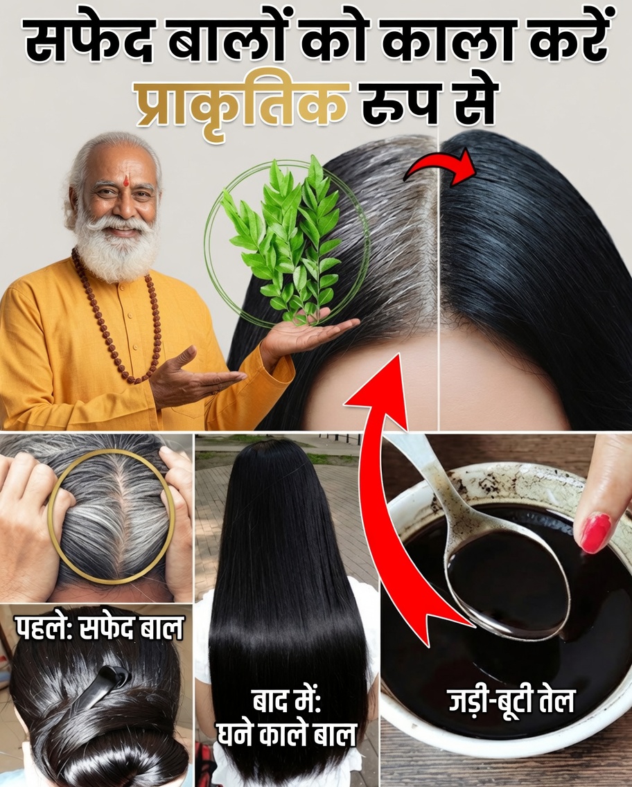 सिर्फ़ कुछ ही मिनटों में सफेद बालों से प्राकृतिक रूप से काले बालों तक: 8 असरदार उपाय जिन्हें आप आज ही आज़मा सकते हैं
