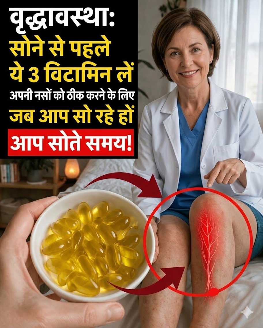 3 विटामिन जो रात में लिए जाएँ और 60 के बाद पैरों की ताकत बदल सकते हैं: गतिशीलता बनाए रखने का भूला हुआ रहस्य
