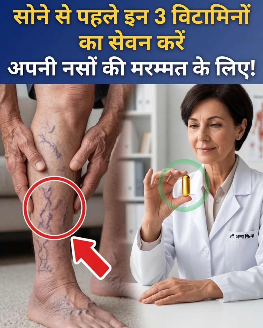 60 वर्ष के बाद पैरों को मजबूत करने के लिए रात में 3 आवश्यक विटामिन