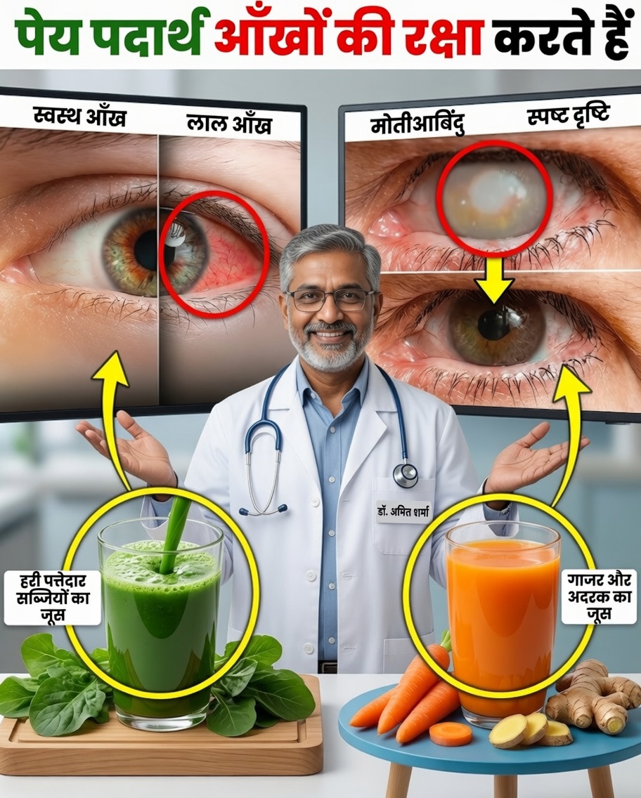 आँखों की सुरक्षा और प्राकृतिक रूप से दृष्टि सुधारने के लिए 8 चमत्कारी पेय