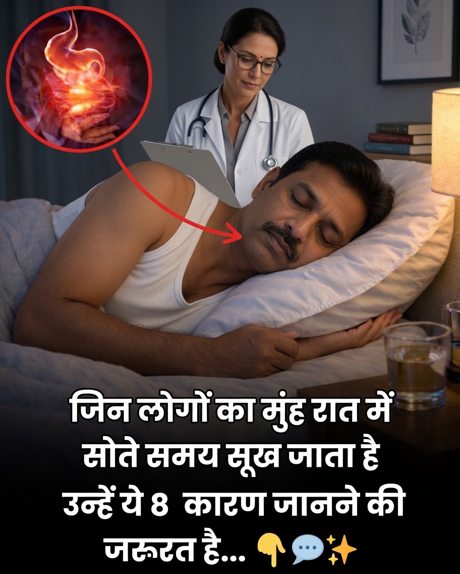 रात में मुंह सूखना: 8 सामान्य कारण जिनकी आप उम्मीद नहीं करते होंगे