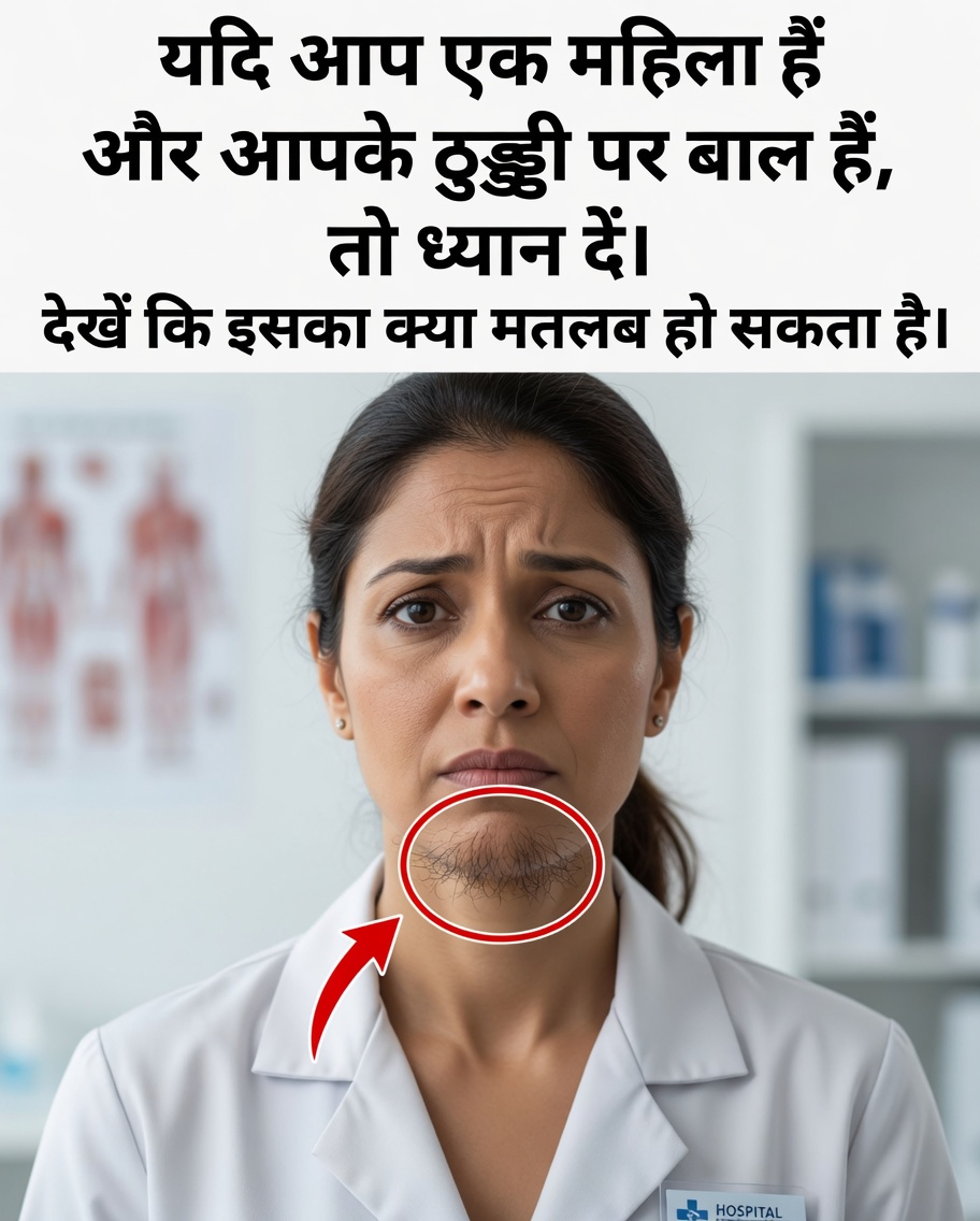 महिलाओं में ठोड़ी पर बाल: यह आपकी सेहत के बारे में क्या बता सकता है