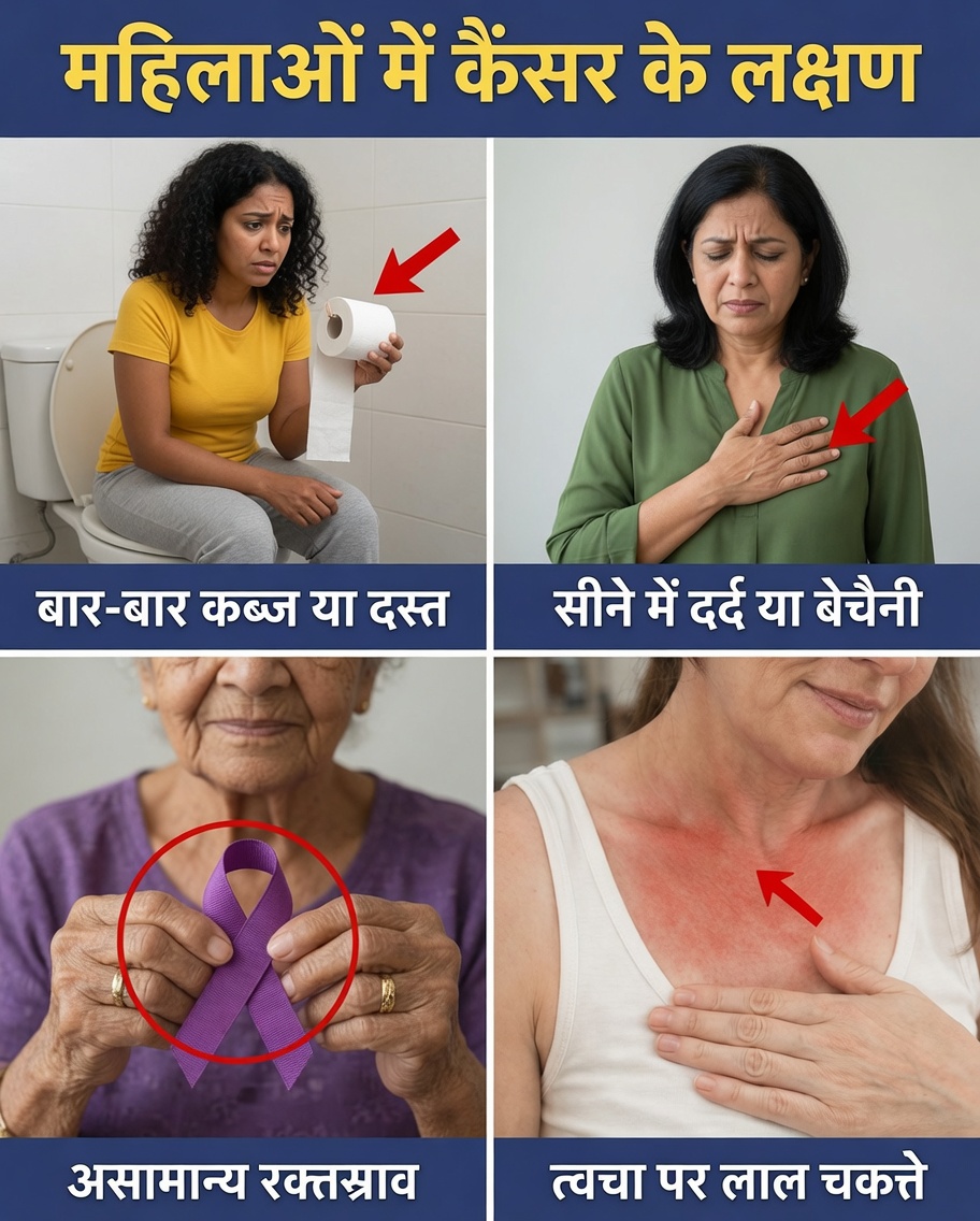 कैंसर के 14 चेतावनी संकेत जिन्हें कई महिलाएँ नज़रअंदाज़ करती हैं – बहुत देर होने तक इंतज़ार न करें
