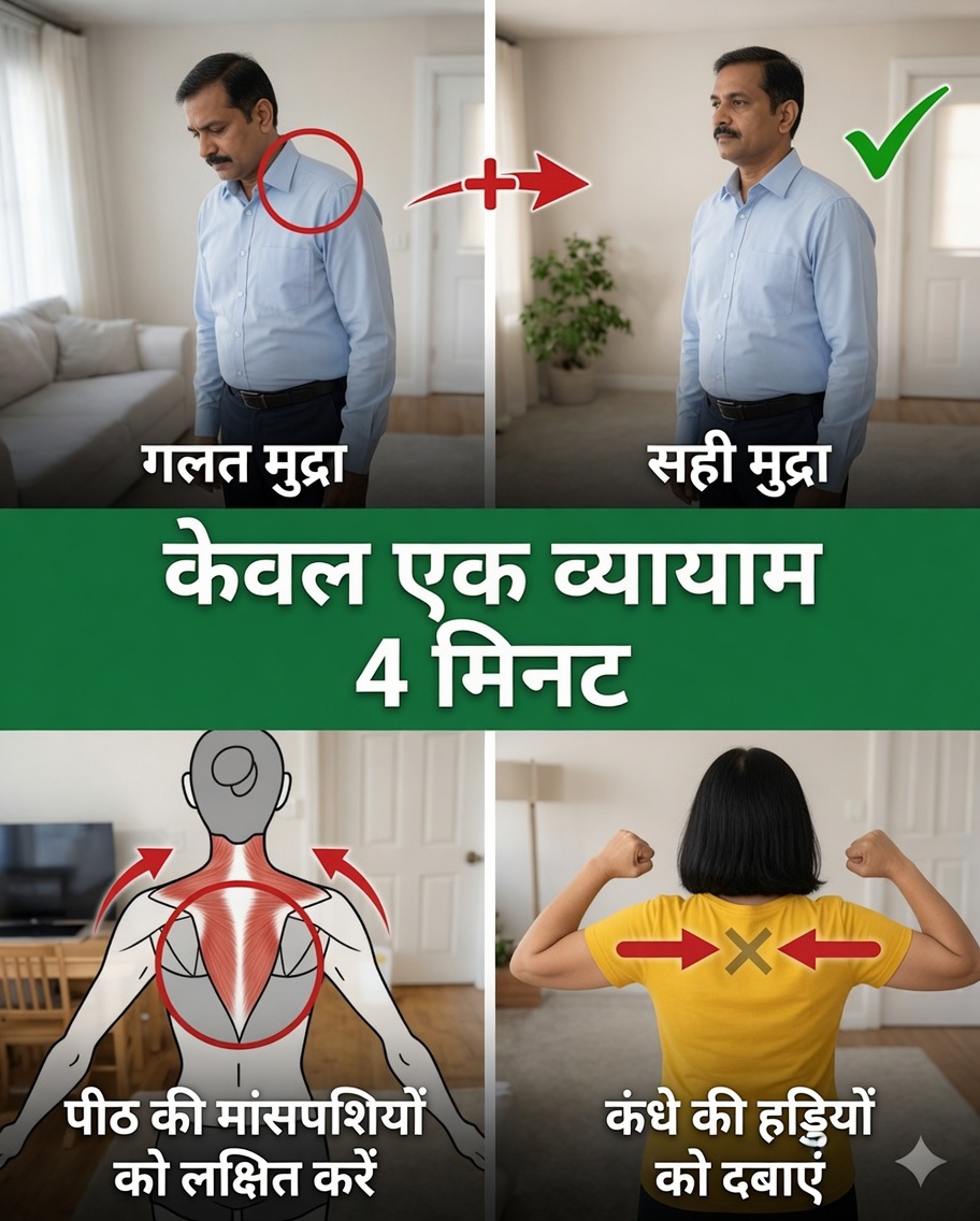 60 के बाद सिर्फ 4 मिनट में आगे निकले हुए सिर की मुद्रा कैसे सुधारें – जापान के सबसे बुज़ुर्ग डॉक्टर द्वारा सुझाई गई कोमल दिनचर्या