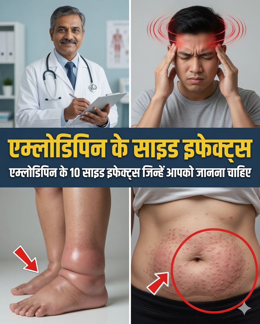 एम्लोडिपिन के 12 सबसे आम दुष्प्रभाव और वे इतने लोगों में क्यों होते हैं