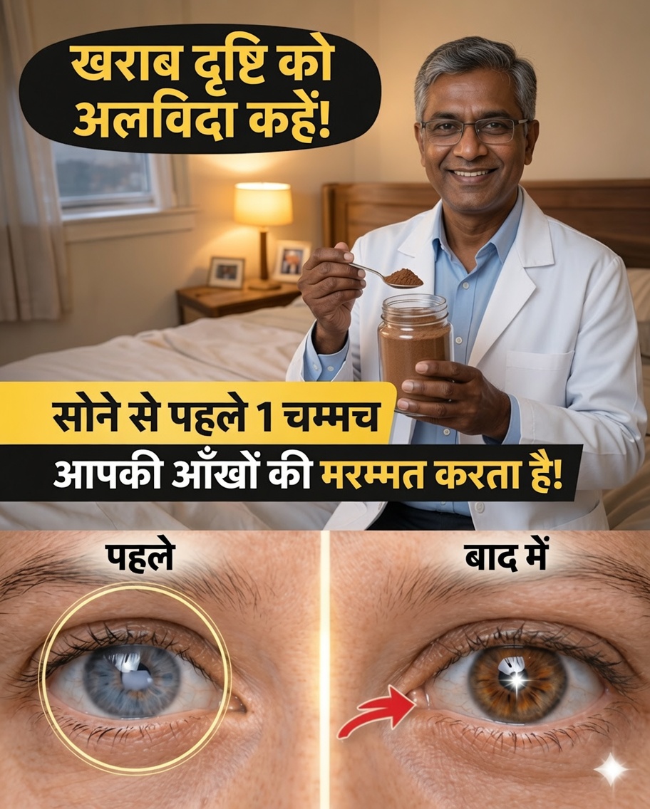 60 से ज़्यादा उम्र? सोने से पहले यह खाइए और 40 की तरह साफ़ देखने के साथ जागिए