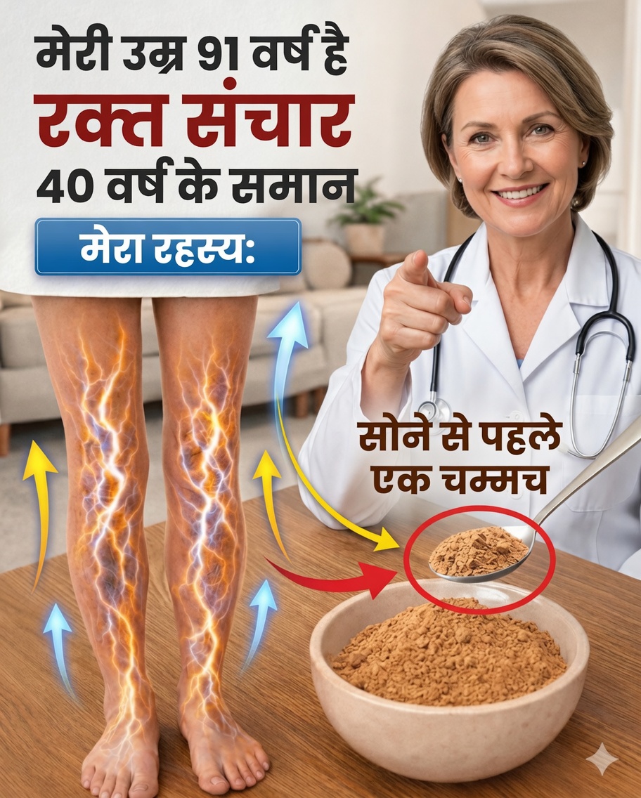 बुज़ुर्ग: रात में सोने से पहले यह खाएँ ताकि पैरों में रक्त परिसंचरण बेहतर हो—और जागें अधिक गर्म पैरों के साथ!