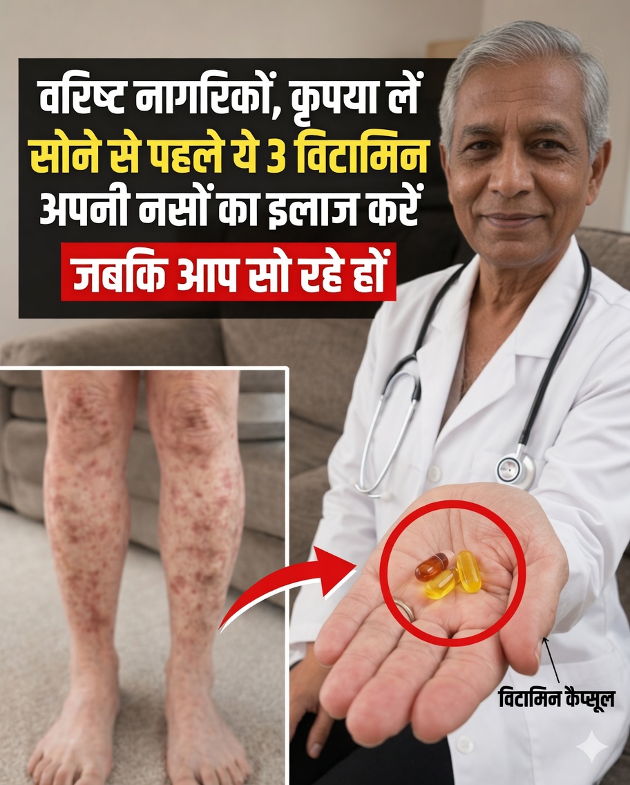 3 रात में लेने वाले विटामिन जो 60 के बाद पैरों की ताकत बदल सकते हैं: गतिशीलता बनाए रखने का भूला हुआ रहस्य