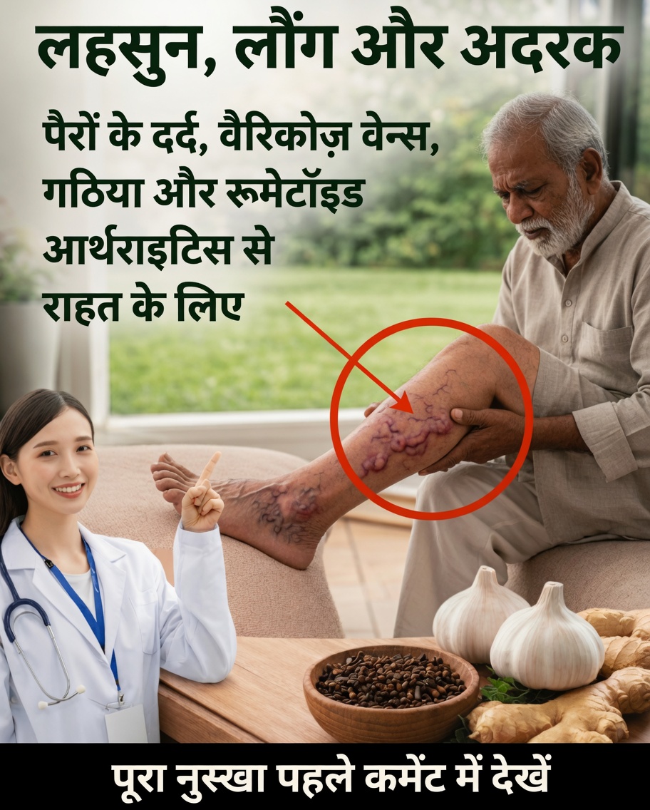 जानें कैसे लहसुन, लौंग और अदरक का संयोजन पैरों और जोड़ों में दैनिक आराम को समर्थन दे सकता है