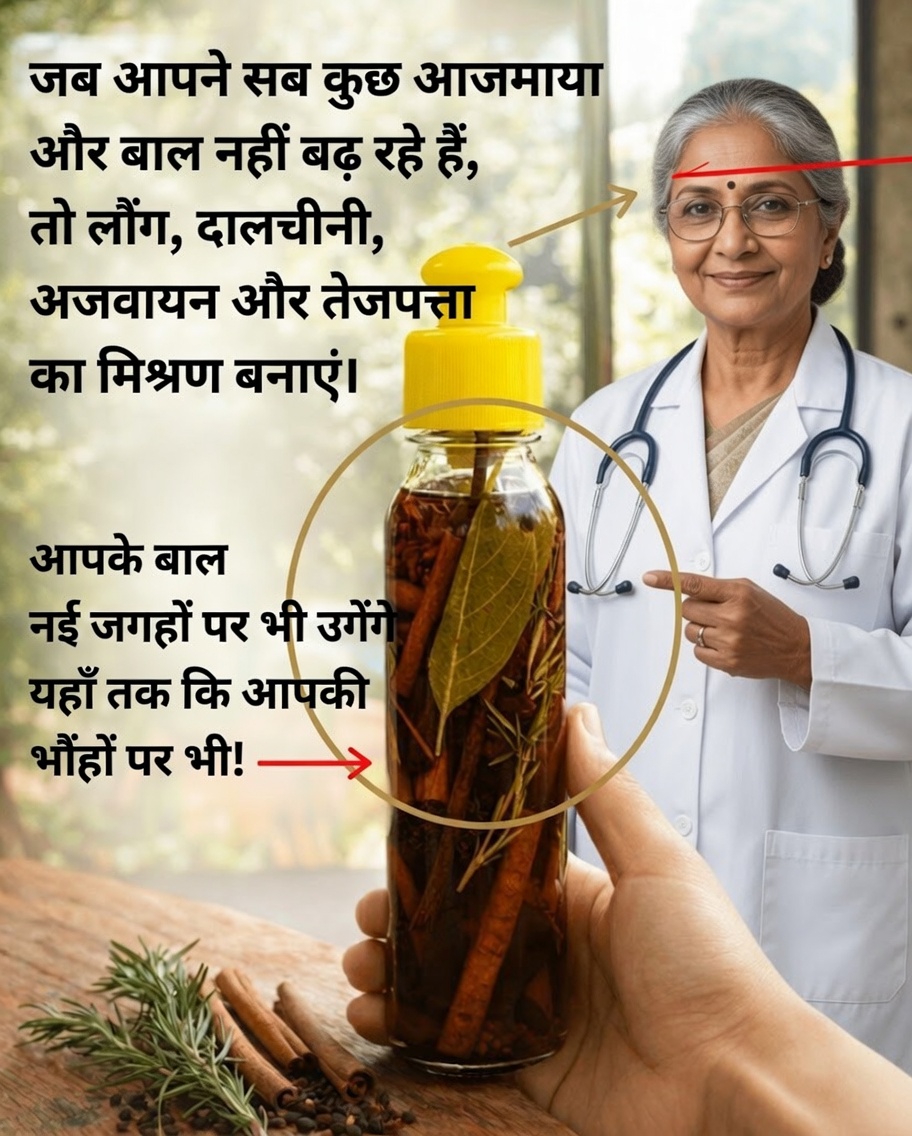 क्या यह सरल जड़ी-बूटियों का मिश्रण बालों को अधिक मजबूत और घने बनाने में मदद कर सकता है? तेजपत्ता, लौंग, रोज़मेरी और दालचीनी के फायदे जानें