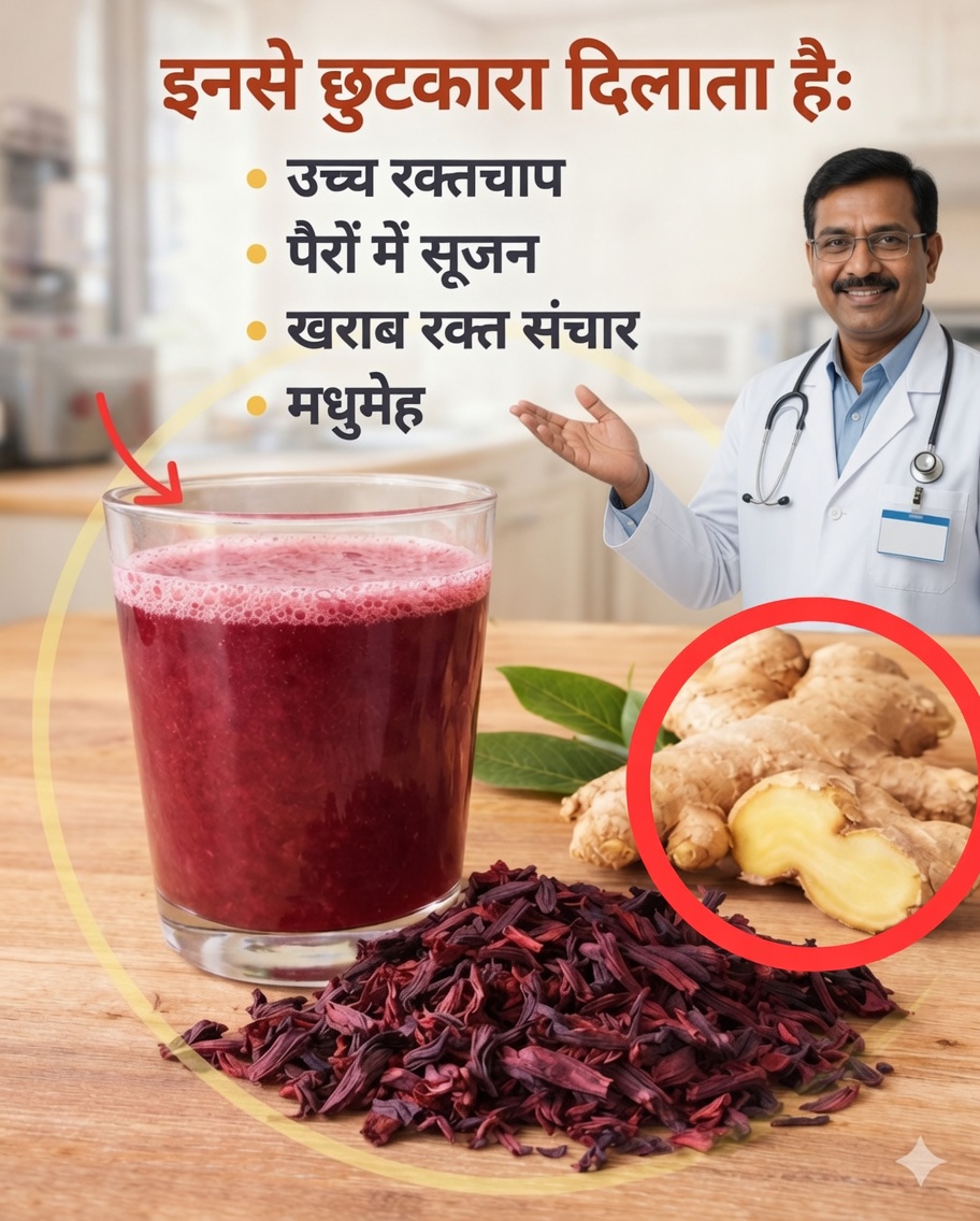 अदरक, तेजपत्ता और हिबिस्कस: दैनिक स्वास्थ्य के लिए ताज़गीभरा हर्बल पेय