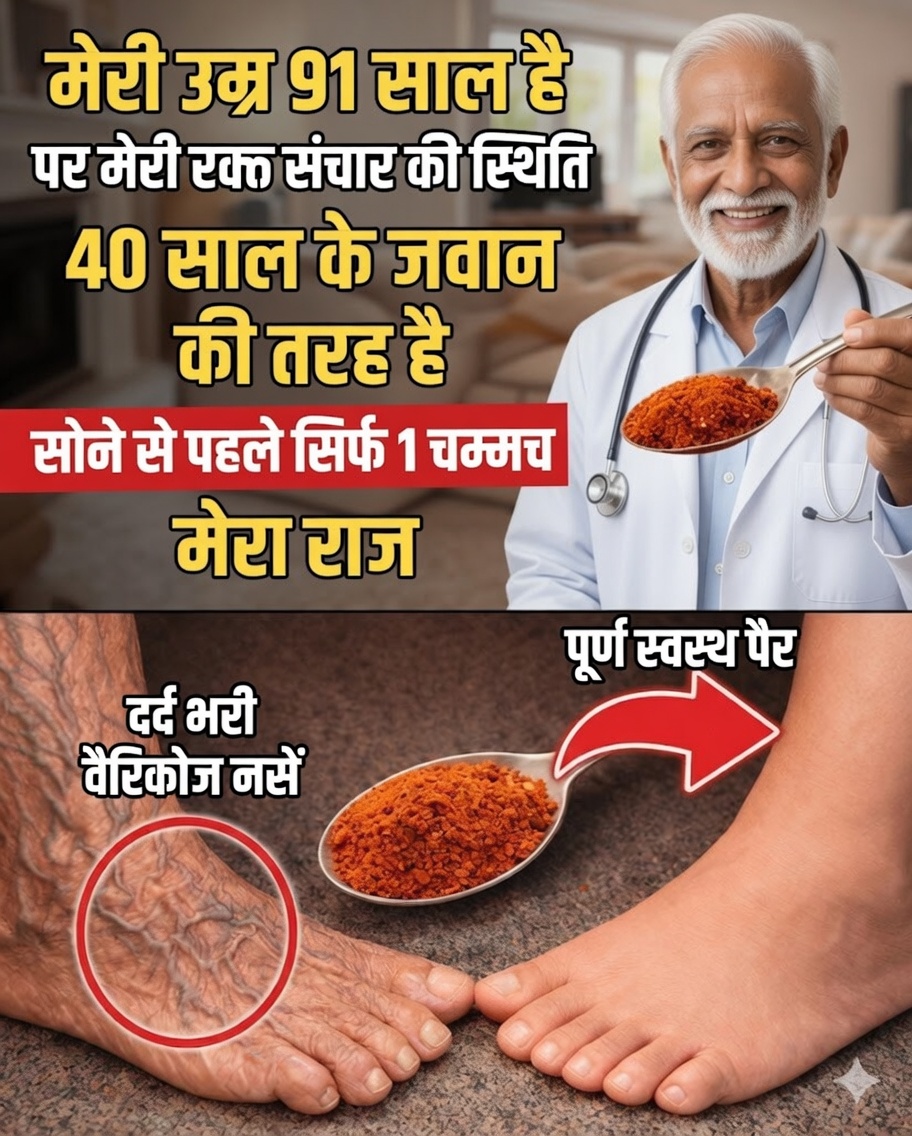 वरिष्ठ नागरिक: रात में पैरों में रक्त संचार बेहतर करने और सुबह अधिक गर्म पैर के साथ जागने के लिए सोने से पहले यह खाएँ
