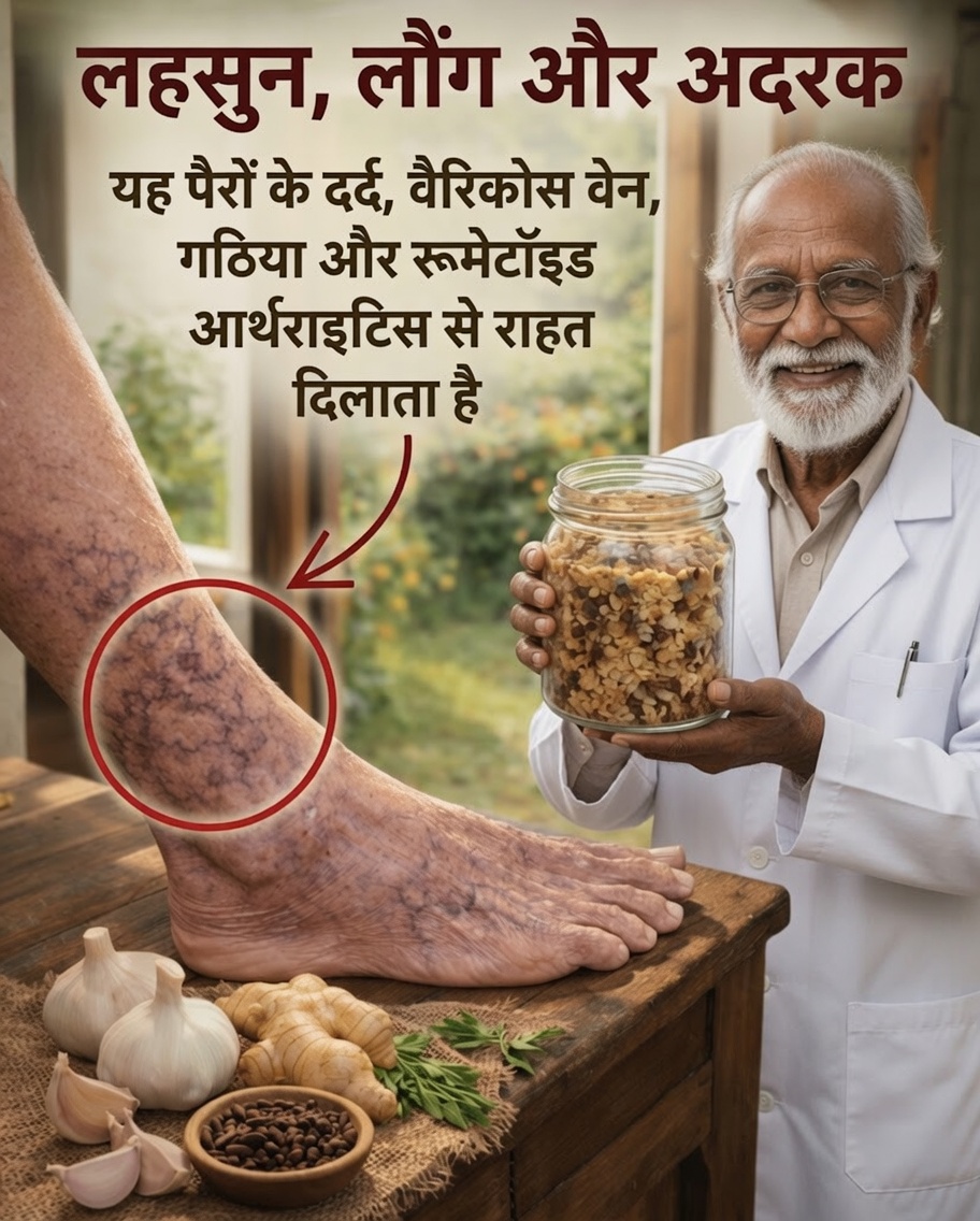 जानें कैसे लहसुन, अदरक और लौंग का संयोजन थकी हुई टांगों और दर्दनाक जोड़ों में राहत दिलाने में मदद कर सकता है