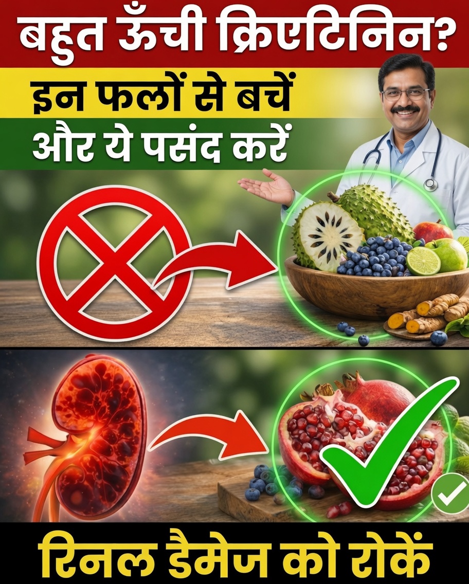 क्रिएटिनिन का स्तर बढ़ा हुआ है? जानिए 4 फल जिन्हें आप रात में खा सकते हैं ताकि आपके शरीर की प्राकृतिक विषहरण प्रक्रिया को समर्थन मिल सके