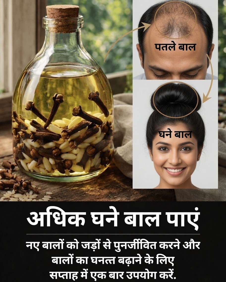 बालों को अधिक मजबूत और घना बनाने के लिए लौंग और चावल का प्राकृतिक तेल कैसे बनाएं
