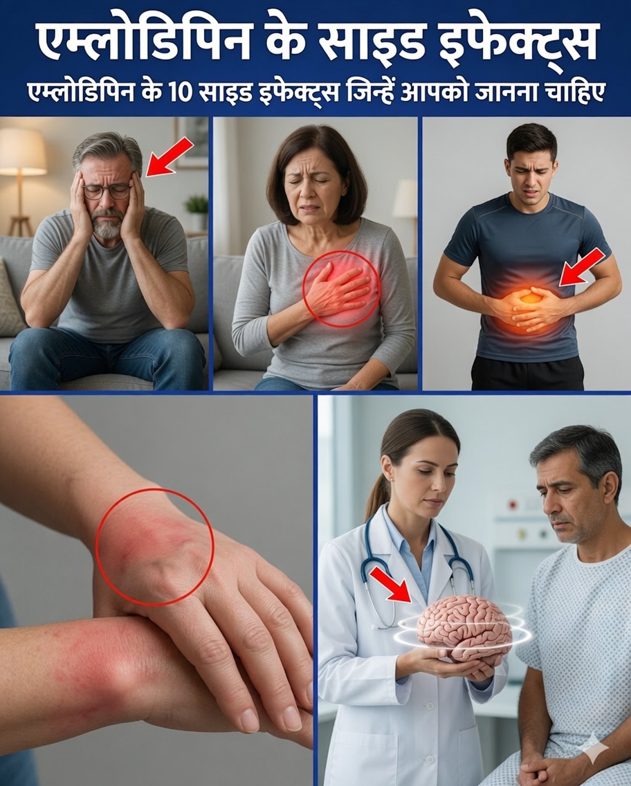 अम्लोडिपिन के 10 छिपे हुए दुष्प्रभाव जिनका ज़िक्र आपका डॉक्टर शायद न करे
