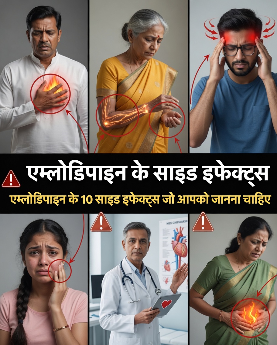 एम्लोडिपिन के अजीब दुष्प्रभाव समझाए गए: 10 लक्षण जिन पर आपको ध्यान देना चाहिए