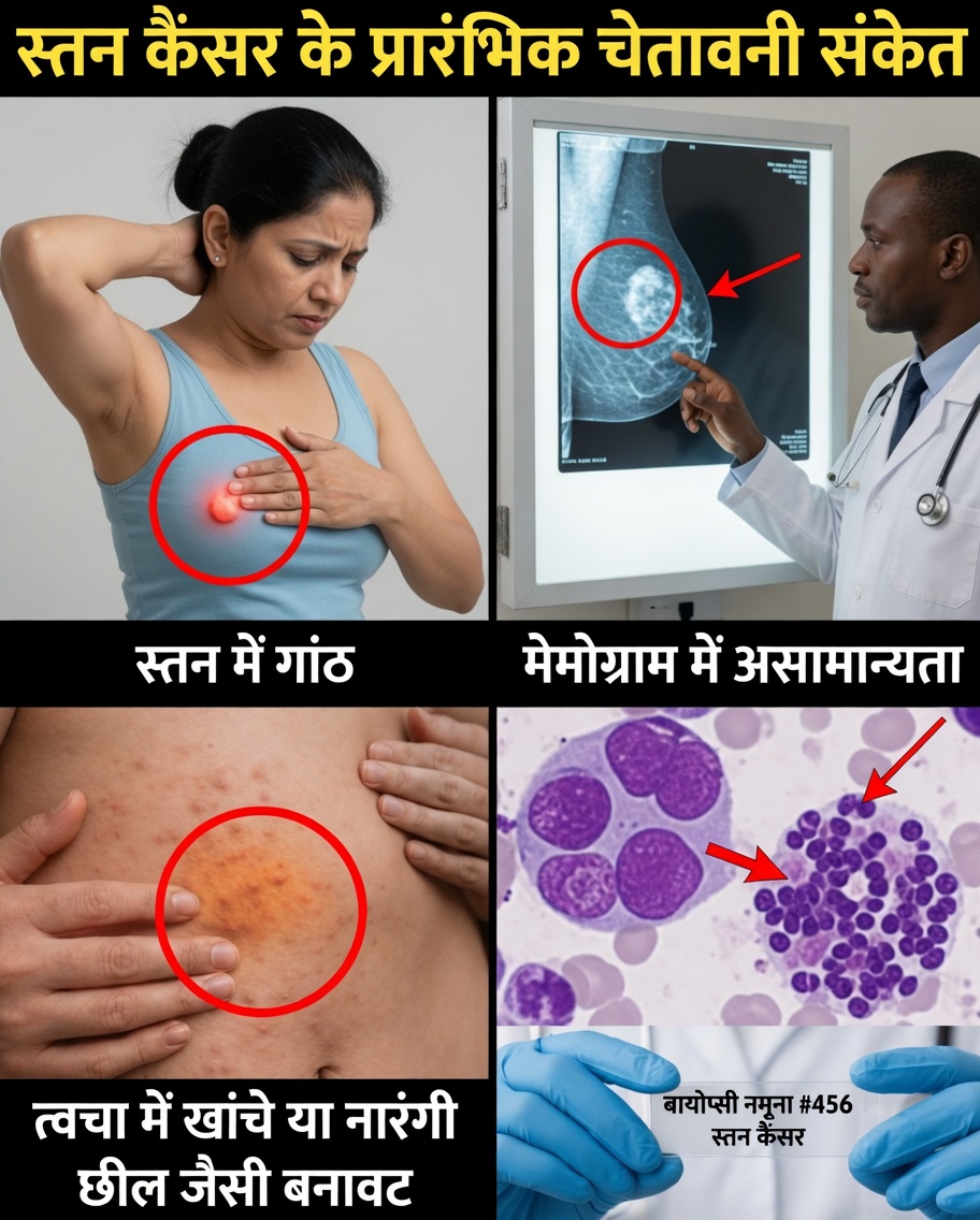 स्तन कैंसर के 10 चेतावनी संकेत और लक्षण जो हर महिला को जानना चाहिए