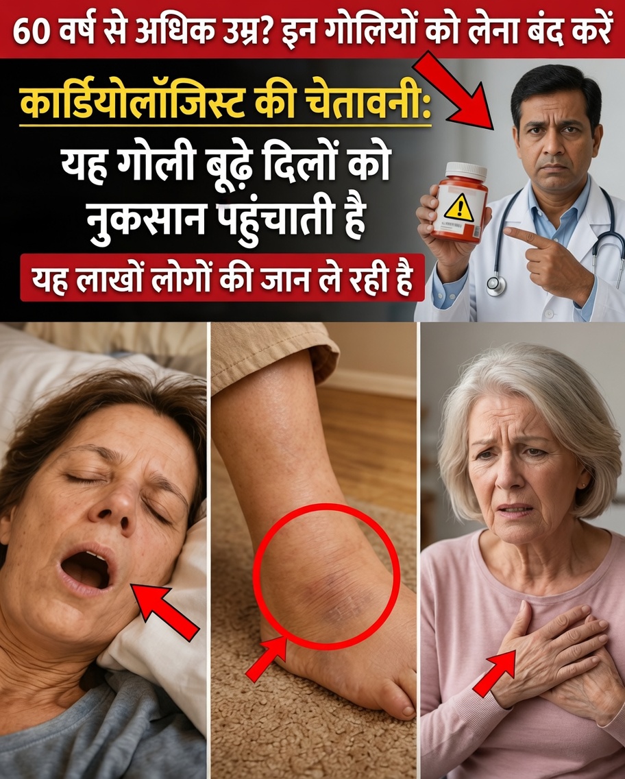 हृदय रोग विशेषज्ञों की चेतावनी: 60 के बाद दिल को चुपचाप नुकसान पहुँचा सकती हैं 5 आम दवाएँ (और इसके बजाय क्या करें)