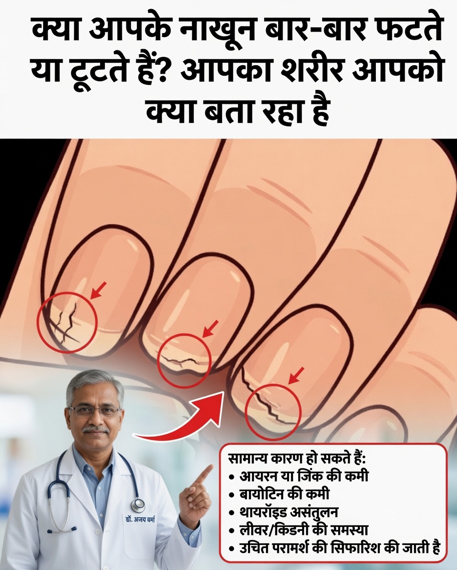 क्या आपके नाखून हमेशा चटक रहे हैं या टूट रहे हैं? आपका शरीर आपको चेतावनी भेज रहा हो सकता है