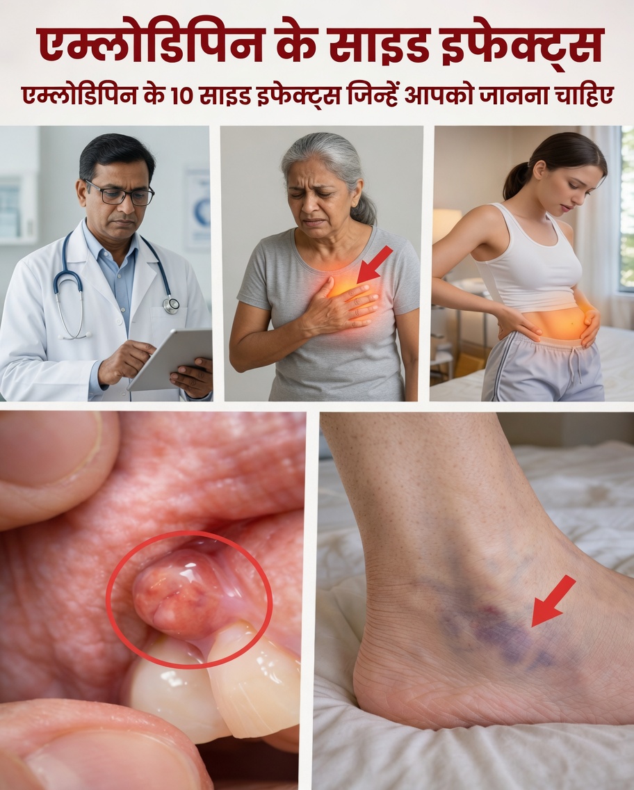 अम्लोडिपिन के 10 छुपे हुए दुष्प्रभाव जिनका आपके डॉक्टर शायद ज़िक्र न करें