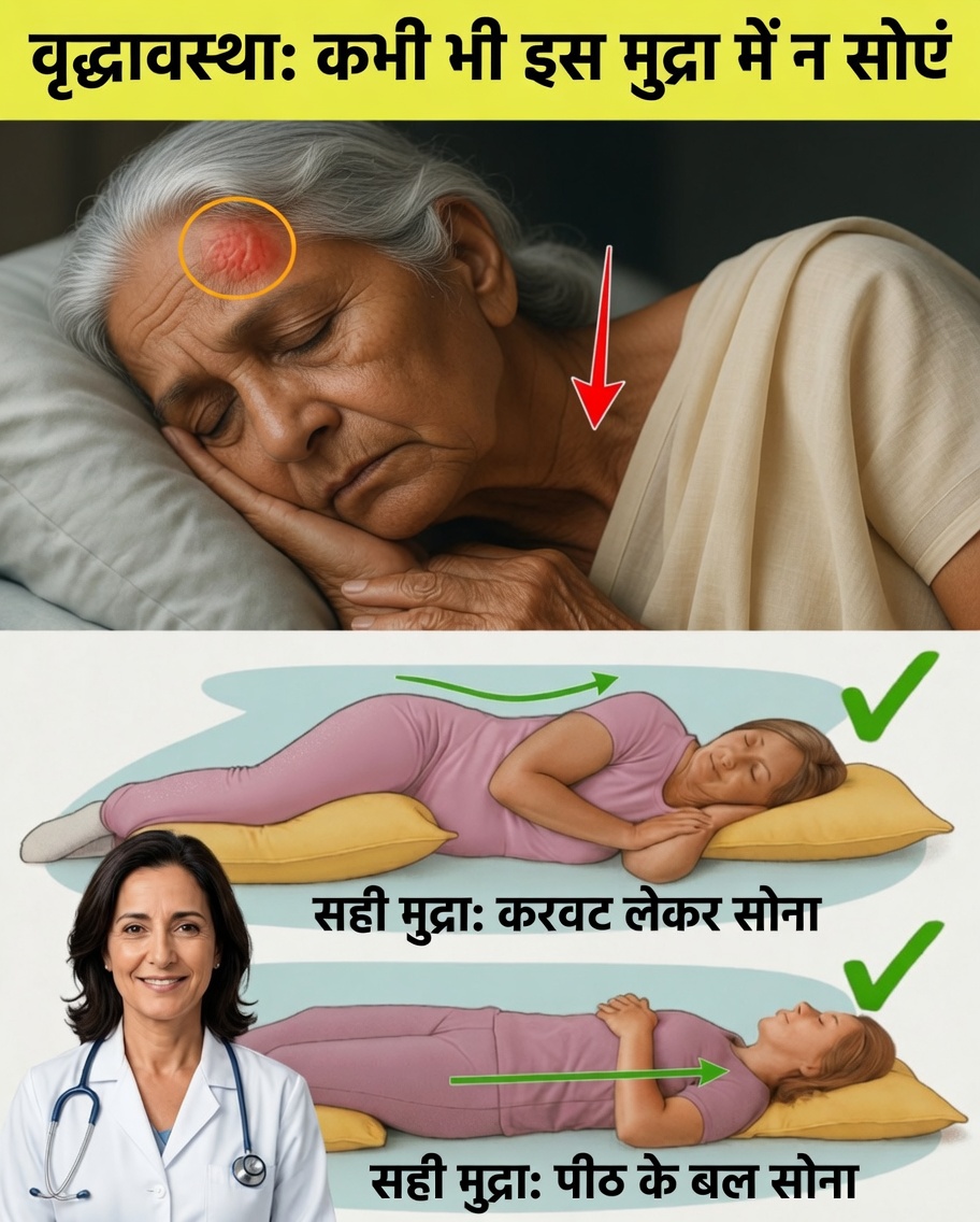 बुज़ुर्ग: सोते समय इस स्थिति से बचें – यह रात के दौरान स्ट्रोक के जोखिम को बढ़ा सकती है!