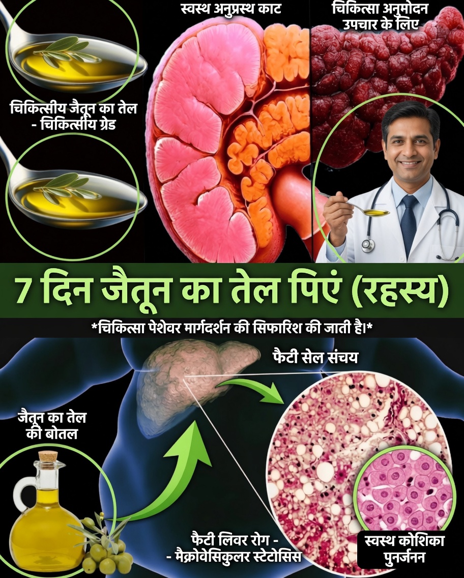 7 दिनों तक रोज़ाना ऑलिव ऑयल पीने पर आपके शरीर में क्या होता है?