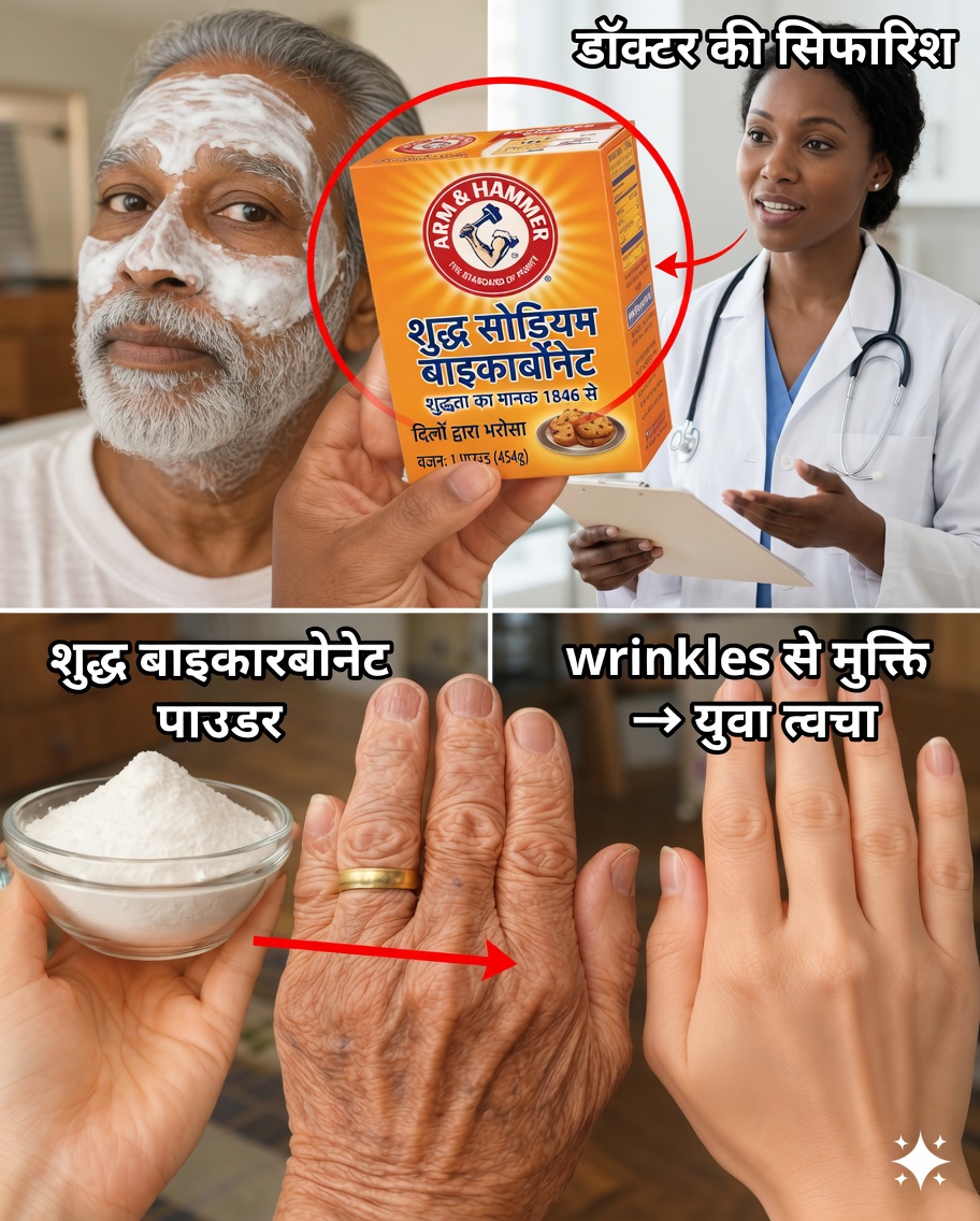 जानिए कैसे बेकिंग सोडा मिनटों में आपकी त्वचा की दिखावट बदल सकता है — 70 के बाद भी