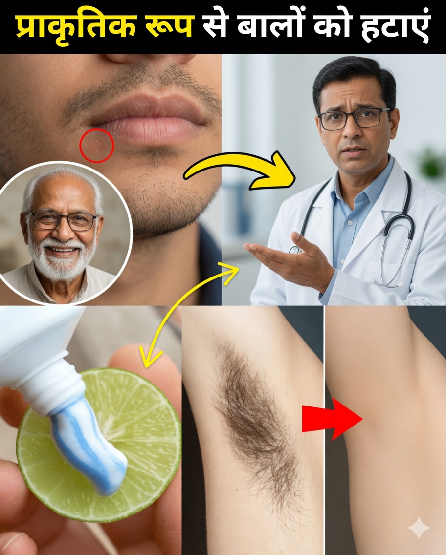 नींबू और टूथपेस्ट से अनचाहे बाल तुरंत हटाएँ!