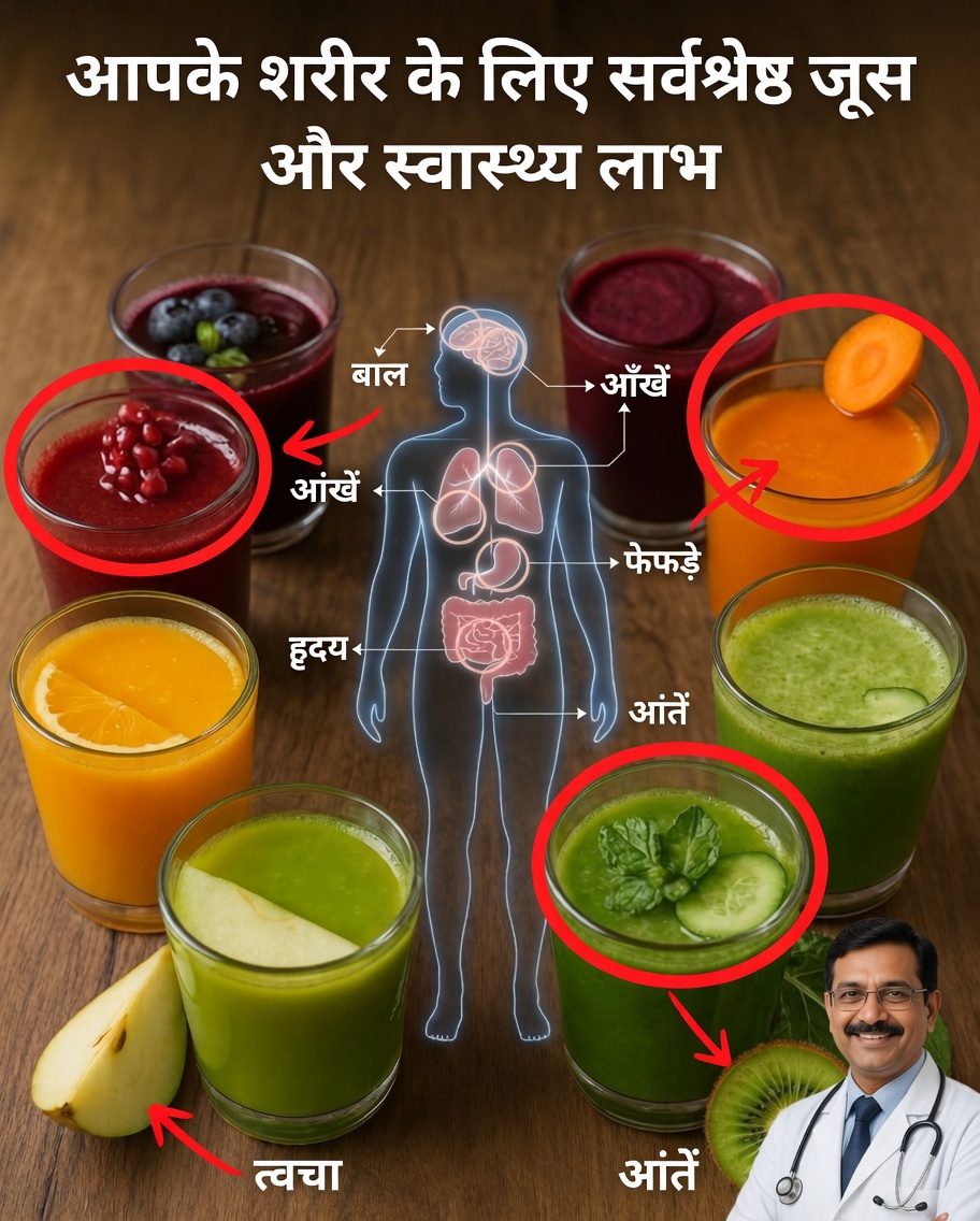 अपने शरीर के हर हिस्से को मजबूत बनाने के लिए 10 सबसे बेहतरीन प्राकृतिक जूस