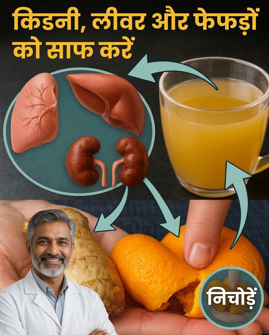 अपने गुर्दों, जिगर और फेफड़ों को साफ करने के लिए टेंजेरीन, अखरोट और अदरक की शक्ति को अनलॉक करें