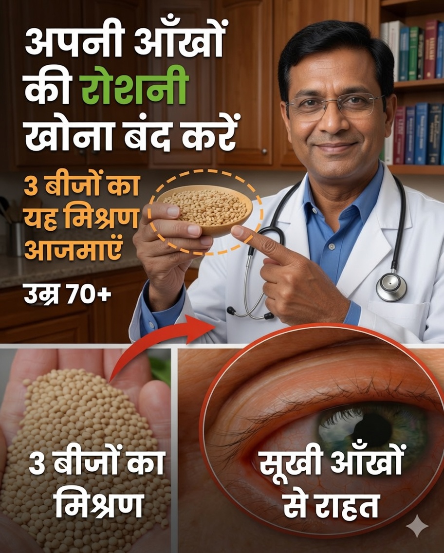 इस बीज को खाएँ और अपनी दृष्टि में सुधार देखें — खासकर 60 के बाद!
